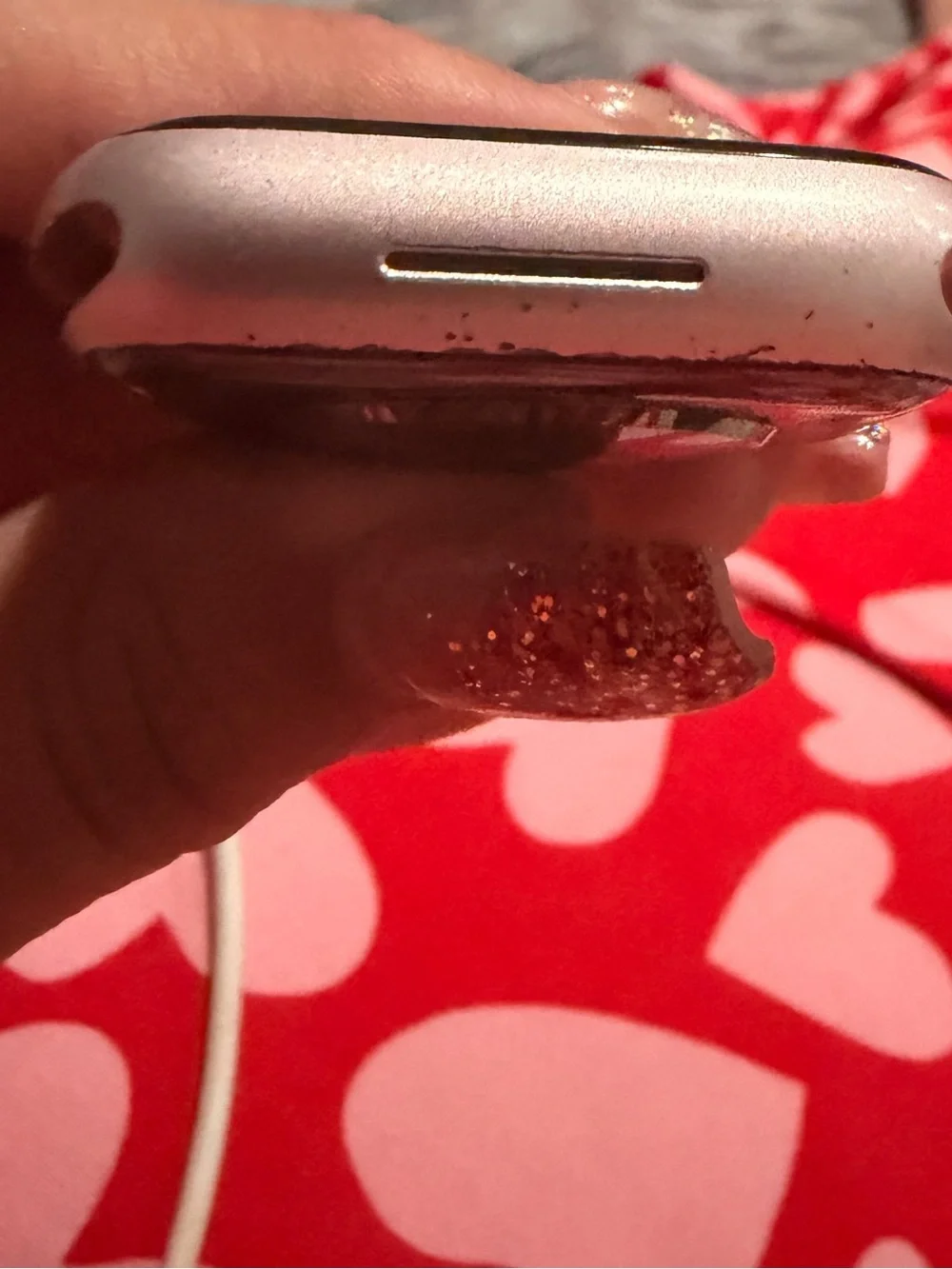 Apple Watch Pink Aluminum Case with Digital Crown